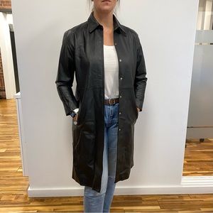 FAIRWEATHER Leather Trench Coat